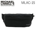 SSで使える10%offクーポン配布中!MICHAEL LINNELL マイケルリンネル MLAC-15 BK ボディバッグボディーバッグ ショルダーバッグ メンズ レディース ブラック 黒 A.R.M.S3L ファスナー開閉 プレゼント ギフト 通勤 通学 送料無料 国内正規品