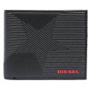 全品ポイント2~最大20倍!8/19 23:59まで DIESEL ディーゼル MONEY-MONEY HIRESH S 財布二つ折り ウォレット スター メンズ レディース X03370-P0408-H6083ブラック ローズレッド プレゼント ギフト 通勤 通学 送料無料