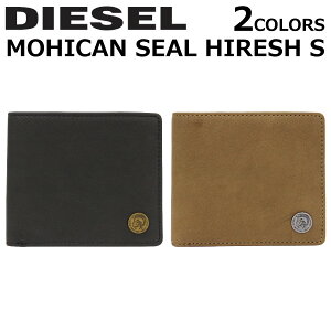 全品ポイント2〜最大20倍！8/28 9：59まで DIESEL/ディーゼル MOHICAN SEAL HIRESH S 二つ折り財布X04373 PR013 T2282/T8013メンズ/レディース プレゼント/ギフト/通勤/通学/送料無料