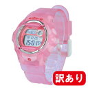 【訳あり】【アウトレット】【BOXなし】CASIO カシオ / Baby-G ベビージー BG-169R-4E ネオレトロカラー レディース ピンク クリア デジタル 腕時計
