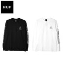 大決算セール開催中!3/11 1:59まで HUF ハフ ESSENTIALS TT L/S TEE エッセンシャル ロゴ エス ティー Tシャツティーシャツ 長袖 メンズ ブラック ホワイト TS00506プレゼント ギフト 通勤 通学