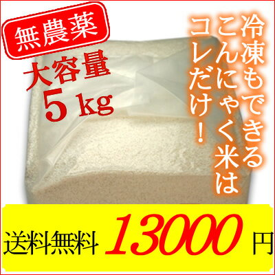 石井さんの乾燥こんにゃく米5キロ　こんにゃくごはんダイエット米ご飯にご利用下さい【送料無料】※マンナンヒカリではありません