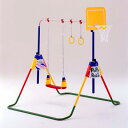 【送料無料】 トシマ バスケットゴール付鉄棒ブランコ　ポップンロール 102POP 人気のアウトドア遊具 
