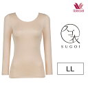 10%OFF!! ワコール Wacoal スゴ衣 天然素材プラス+ スタンダードUネック LLサイズ CLD305