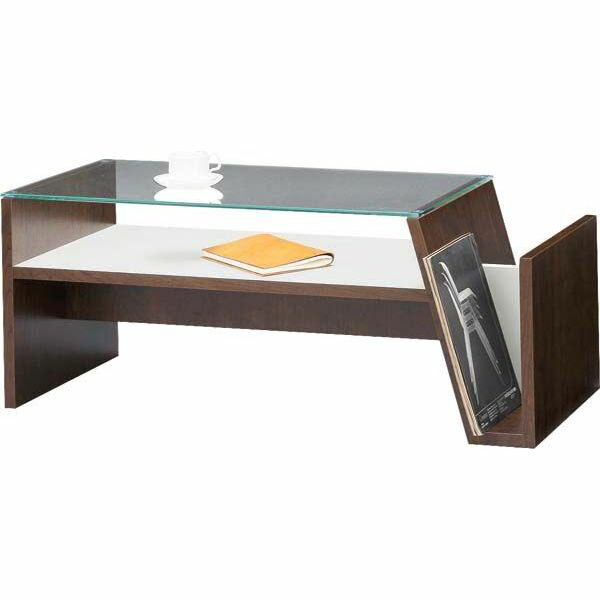 コーヒーテーブル センターテーブル moca モカ ローテーブル ガラス天板 木製 リビングテーブル...:i-office1:10055455