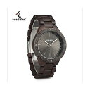 ボボバード BOBO BIRD 腕時計 木製 時計 ウッドウォッチ メンズ 男性用 BOBO BIRD Watch Men Quartz Wooden Wristwatch Men's Watch with Wood Band in Wooden Box,Black