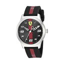 フェラーリ 腕時計 Ferrari 860002 ウォッチ キッズ 男の子 Ferrari Boy's Pitlane Quartz Stainless Steel and Silicone Strap Casual Watch, Color: Black (Model: 860002)
