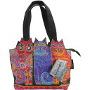 Laurel Burch [o[` g[gobO TRES GATOS Medium Tote Bag Three Cats