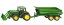 ジク 3863 Siku 3863 John Deere Front Load & Trailer 1:32 Scale