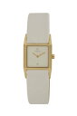 IobN fB[X rv Obaku By Ingersoll Ladies Gold Case White Leather Strap Watch V113LGIRW