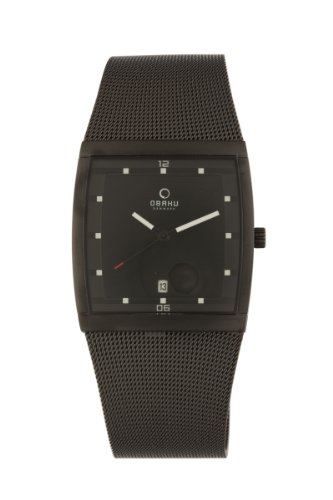 IobN Y rv Obaku By Ingersoll Men's Stainless Steel Black Mesh Watch V102GBBMB