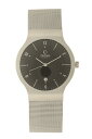 IobN Y amp rv Obaku Men's Quartz Watch with Black Dial Analogue Display and Grey Stainless Steel Bracelet V133GCBMC-N2