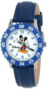 ディズニー 腕時計 キッズ 時計 子供用 ミッキー Disney Kids' W000005 Mickey Mouse Stainless Steel Time Teacher Watch
