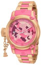 インヴィクタ インビクタ 腕時計 レディース 時計 Invicta Womens LEFTY Russian Diver Swiss Made 18k Rose Gold Pink Camouflage Watch 11528