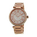 マイケルコース Michael Kors メンズ 腕時計 時計 Michael Kors #MK5868 Women's Skylar Rose Gold Tone Crystal Pave Analog Watch