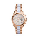 マイケルコース 時計 ウォッチ 腕時計 レディース 女性用 Michael Kors Women's Safari Chic Mini Bradshaw Watch, Rose Gold/White, One Size