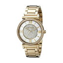 マイケルコース 時計 ウォッチ 腕時計 Michael Kors Goldtone CATLIN Watch with Mother-of-Pearl Dial & Pave Detail