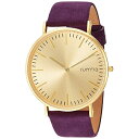 ルンバタイム RumbaTime レディース 腕時計 時計 RumbaTime Women's 'SoHo Suede Plum' Quartz Metal and Suede Casual Watch, Color:Purple (Model: 26092)