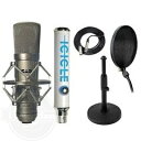 【CAD GXL2200 コンデンサーマイク USB Mic Set Cable JamStands Filter Blue Icicle】