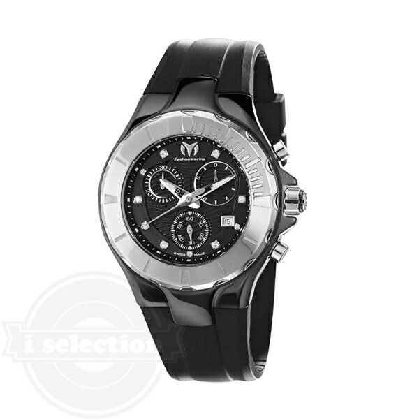 yTechnoMarine eNm}[ Y fB[X jZbNX rv Unisex 110028 Cruise Ceramic Chronograph Black Dial Watchz