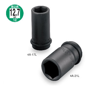 TONE (前田金属工業) 4A-10L 1/2"sq. インパクト用ロングソケット 10mm