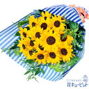花キューピット【父の日ギフト】mh00-511754ひまわりの花束(ストライプ)【あす楽対応_北海道】【あす楽対応_東北】【あす楽対応_関東】
