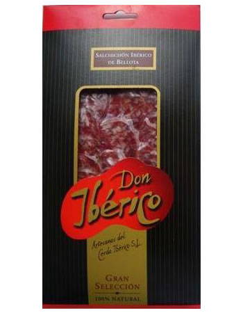 【サルチチョン イベリコ デ ベジョータ 100g】★ドンイベリコ★イベリコ豚の腸詰めです。黒胡椒のスパイシーな香りがたまらないサラミです。