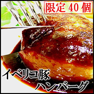 イベリコ豚100％ハンバーグ4個　（1個約110g）【ハンバーグ 焼き方 レシピ付き/通販/スエヒロ家】 