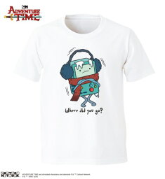 <strong>アドベンチャータイム</strong> Tシャツ／BMO、どこいってたの？ ホワイト WM