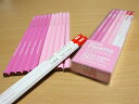 uni Palette（パレット）　かきかた鉛筆2B　赤鉛筆セット　ビニールケース　ピンク（パステルピンク）