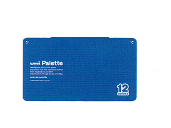 ◎◇uni Palette（パレット）　色鉛筆12色　青　【楽ギフ_名入れ】　【02P01…...:icb-annex:10020653