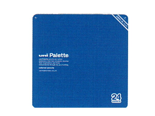 ◎◇uni Palette（パレット） 色鉛筆24色 青（ポケシャ・鉛筆ホルダー付） 【楽ギフ_名入...:icb-annex:10021253