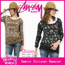 ƥ塼 STUSSY ޥ Gemini Pullover (stussy sweater  ˥å 륺 ǥ  ladies ǥ ǥ Ladys WOMENS  Stussy 027151 塼) ice filed icefield