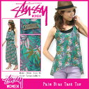 ステューシー STUSSY ウーマンズ Palm Bias タンクトップ(stussy tank top タンクトップ ガールズ レディース ウィメンズ ladies レデイース レディス Ladys WOMENS 女性用 Stussy 211015 スチューシー) ice filed icefield