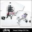 ステューシー STUSSY Vespa Collage Tシャツ 半袖(stussy tee ティーシャツ メンズ 男性用 1902799)STUSSY Vespa Collage S/S Tee