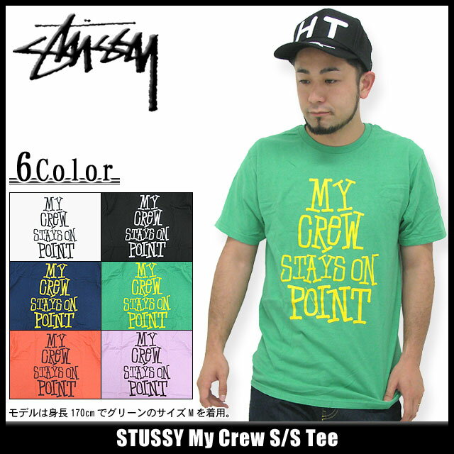 ステューシー STUSSY My Crew Tシャツ 半袖(stussy tee ティーシャツ T-SHIRTS トップ メンズ・男性用 1903029 スチューシー) ice filed icefield