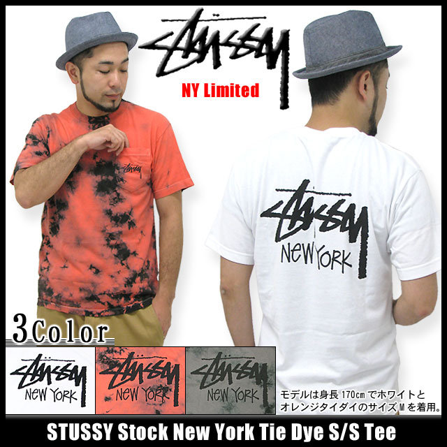 ステューシー STUSSY Stock New York Tie Dye Tシャツ 半袖 NY限定(stussy tee ティーシャツ T-SHIRTS トップス 150枚限定 ニューヨーク リミテッド メンズ・男性用 3942511 スチューシー) ice filed icefieldSTUSSY Stock New York Tie Dye S/S Tee NY Limited