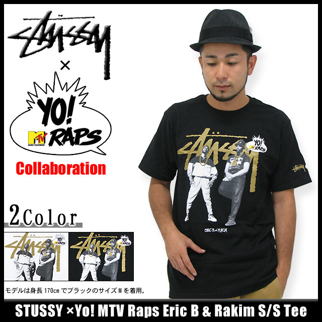 ステューシー STUSSY×Yo! MTV Raps Eric B & Rakim Tシャツ 半袖 コラボ(stussy tee ティーシャツ T-SHIRTS トップス Wネーム メンズ・男性用 3902538 Stussy stussy ストゥーシー スチューシー) ice filed icefieldSTUSSY×Yo! MTV Raps Eric B & Rakim S/S Tee コラボ