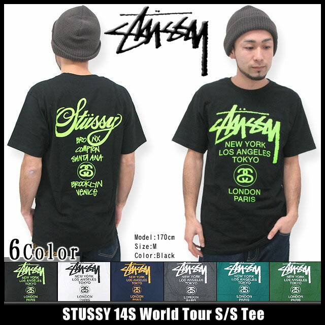 ステューシー STUSSY 14S World Tour Tシャツ 半袖(stussy tee ティーシャツ T-SHIRTS トップス メンズ・男性用 1903266 Stussy stussy ストゥーシー スチューシー) ice filed icefieldSTUSSY 14S World Tour S/S Tee