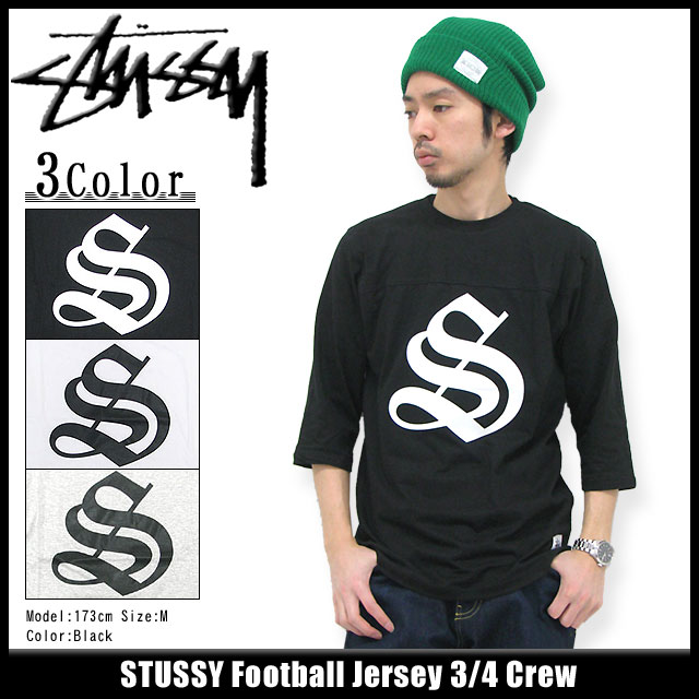 ステューシー STUSSY Football Jersey カットソー 七分袖(stussy crew クルー フットボールシャツ メンズ・男性用 114668 Stussy stussy ストゥーシー スチューシー) ice filed icefieldSTUSSY Football Jersey 3/4 Crew