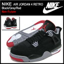 ナイキ NIKE スニーカー エア ジョーダン 4 レトロ Black/Grey/Red ノンフューチャー メンズ(男性用) (nike AIR JORDAN 4 RETRO Non-Future Sneaker sneaker SNEAKER MENS・靴 シューズ SHOES スニーカ 308497-089) ice filed icefieldNIKE AIR JORDAN 4 RETRO Black/Grey/Red Non-Future