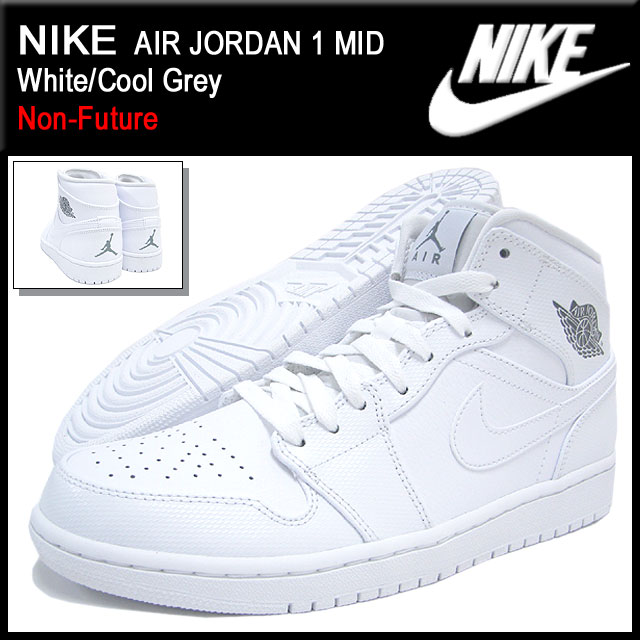 ナイキ NIKE スニーカー エア ジョーダン 1 ミッド White/Cool Grey ノンフューチャー メンズ(男性用) (nike NIKE AIR JORDAN 1 MID Non-Future Sneaker sneaker SNEAKER MENS・靴 シューズ SHOES スニーカ 554724-120) ice filed icefieldNIKE AIR JORDAN 1 MID White/Cool Grey Non-Future