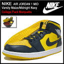 ナイキ NIKE スニーカー エア ジョーダン 1 ミッド Varsity Maize/Midnight Navy メンズ(男性用) (nike NIKE AIR JORDAN 1 MID College Pack Sneaker sneaker SNEAKER MENS・靴 シューズ SHOES スニーカ 554724-707) ice filed icefieldNIKE AIR JORDAN 1 MID Varsity Maize/Midnight Navy College Pack