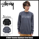 ステューシー STUSSY トレーナー メンズ Shadow Applique(stussy crew sweat スウェット スエット トレナー トレイナー トップス メンズ・男性用 118211 ストゥーシー スチューシー) ice filed icefield