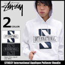 ステューシー STUSSY プルオーバー パーカー メンズ International Applique(stussy Pullover Hoodie フード フーディ メンズ トップス Pull Over Hoody Parker メンズ 男性用 118230 ストゥーシー スチューシー) ice filed icefield