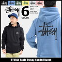 ステューシー STUSSY プルオーバー パーカー メンズ Basic Stussy(stussy hooded sweat フード フーディ トップス Pull Over Hoody Parker ベーシック メンズ・男性用 1924105 1924003 ストゥーシー スチューシー) ice filed icefield