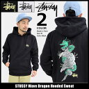 ステューシー STUSSY プルオーバー パーカー メンズ Wave Dragon(stussy hooded sweat フード フーディ トップス Pull Over Hoody Parker メンズ・男性用 1924137 ストゥーシー スチューシー) ice filed icefield