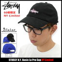ステューシー STUSSY キャップ 帽子 N.Y. Basic Lo Pro Cap NY限定(ストラップバック ニューヨーク リミテッド NYC メンズ・男性用 331169 ストゥーシー スチューシー) ice filed icefield