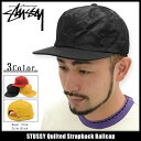 ステューシー STUSSY キャップ 帽子 Quilted Strapback Cap(ストラップバック メンズ・男性用 131623 ストゥーシー スチューシー) ice filed icefield