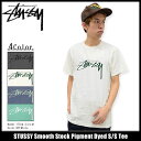 ステューシー STUSSY Tシャツ 半袖 メンズ Smooth Stock Pigment Dyed Tee 1903878 (stussy ステューシー 半袖tシャツ トップス ストリート stussy 正規 顔料染め)